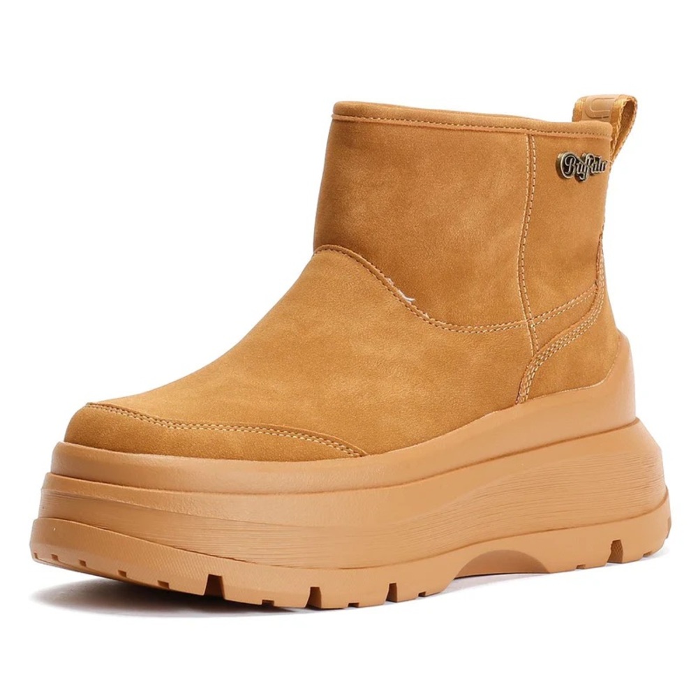 BRAND NEW Buffalo “Olympia” Pull on Vegan Shearling Boots size 7.5